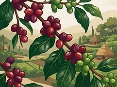 Beriti β coffee farm illustration 3