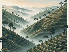 Hora Ganet — coffee farm illustration 1