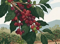 El Borbollón — coffee farm illustration 3