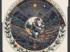Coopedota cooperative — coffee farmer illustration 3