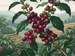 Demeka Becha β coffee farm illustration 3