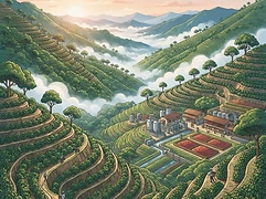 Buena Vista β coffee farm illustration 1