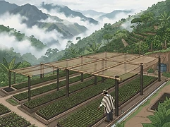 Amparo Maya — coffee farmer illustration 3