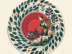 Don Juan Alarcón and family — coffee farmer illustration 2