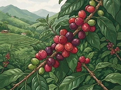 Asprasar Cooperative — coffee farm illustration 3