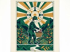 Maria Estela — coffee farmer illustration 3