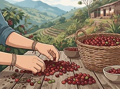 Miguel Dota — coffee farmer illustration 2