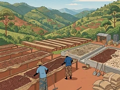 Kanzu Station β coffee farm illustration 2