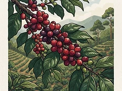 Finca El Rosal β coffee farm illustration 3