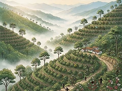 Finca San Antonio β coffee farm illustration 1
