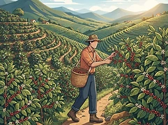 Francisco Isidro Dias Pereira — coffee farmer illustration 1