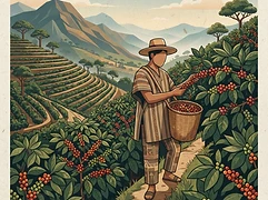 Petrona Perez — coffee farmer illustration 1