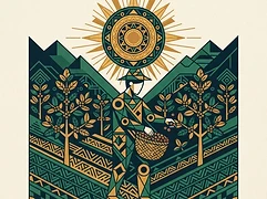 Irene Herrera Cabrera and Milciades Minga — coffee farmer illustration 1
