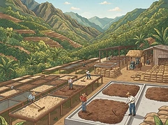 Kazoza N’Ikawa cooperative — coffee farm illustration 2