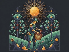 Transcafe — coffee farmer illustration 1