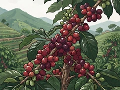 La Pila — coffee farm illustration 3