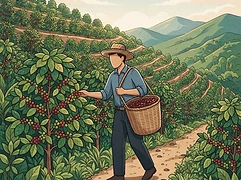 Virgilio Perez — coffee farmer illustration 1