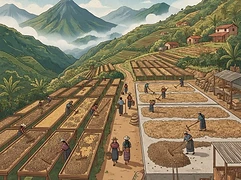 Pascual Marcos Cardona — coffee farm illustration 2