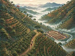 Kanzu Station β coffee farm illustration 1