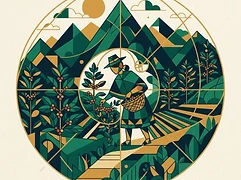 Maria Estela — coffee farmer illustration 2