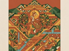 Kapsokisio wet mill - several hundred smallholder farmers — coffee farmer illustration 3