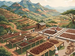 Worka Chelbessa Washing Station β coffee farm illustration 2