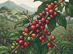 La Pachuca — coffee farm illustration 3