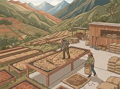 La Estella β coffee farm illustration 2