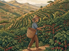 Twenty-three smallholder women producers — coffee farmer illustration 1
