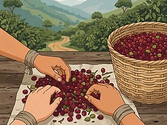 Leonardo Henao — coffee farmer illustration 2