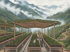 José Prudencio Vargas — coffee farmer illustration 3