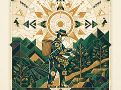 Nicolás Chilcón Tocto — coffee farmer illustration 2