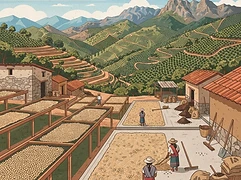 Finca Chelín — coffee farm illustration 2