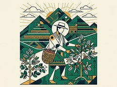 Octavio Rueda — coffee farmer illustration 2