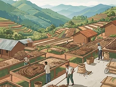 Bumba Hill โ coffee farm illustration 2