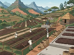 Yukro β coffee farm illustration 2