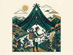 Small-estate farmers — coffee farmer illustration 1