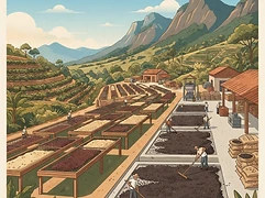 Fazenda Caxambu — coffee farm illustration 2