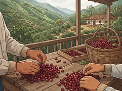 Amparo Maya — coffee farmer illustration 2