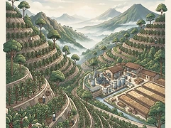 La Maravilla β coffee farm illustration 1