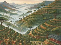 Sike Bokasso — coffee farm illustration 1