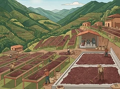 La Colina β coffee farm illustration 2