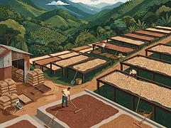 La Pila — coffee farm illustration 2