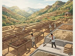 Smallholder farms in Chelbesa β coffee farm illustration 2