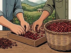 Gerson Mora — coffee farmer illustration 2