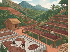 Pegasing Washing Station — coffee farm illustration 2
