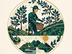 William Buitrago and Aminta Mahocha Franco — coffee farmer illustration 1