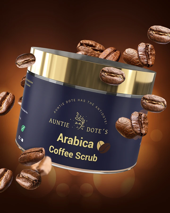 Arabica Dead Sea salt scrub in use