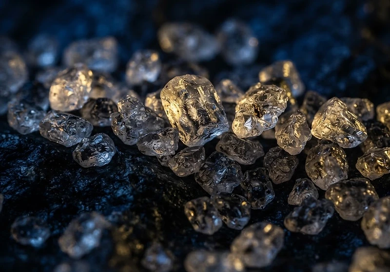 Dead Sea salt crystals