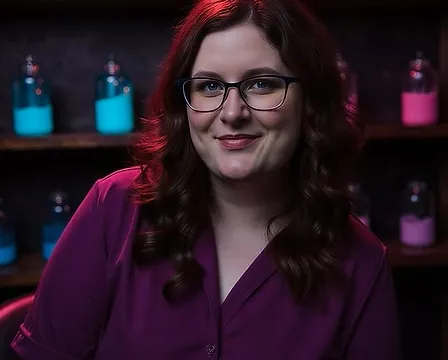 Jen, founder of DIYvinci, in the Archive studio